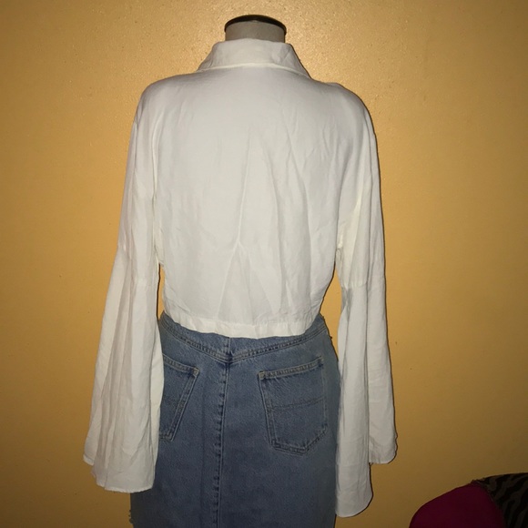 I &R illusions white beautiful short top - Picture 6 of 7